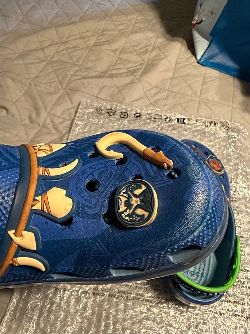 USED!!! CROCS x Disney Moana Maui - You’re Welcome- Kids Classic Clogs